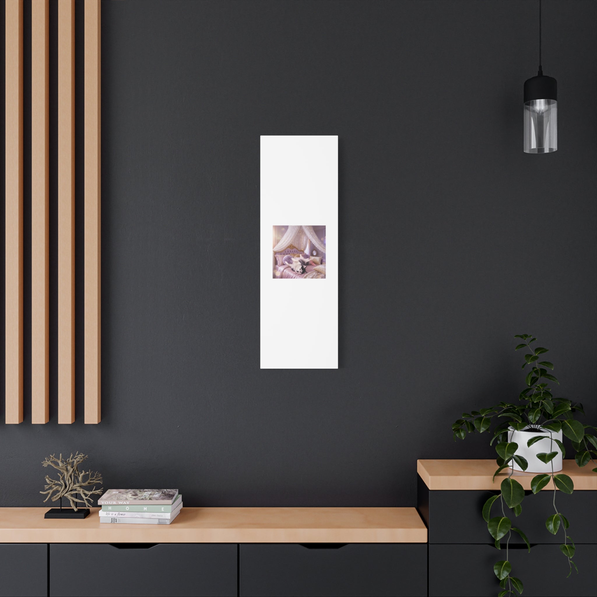 GROWING UP GIGI ROYAL NAP JUST SHOWS THE LOVELY CRAZY POMSKY AT HER BEST. — Cozy Purple Canopy Bedroom Wall Art