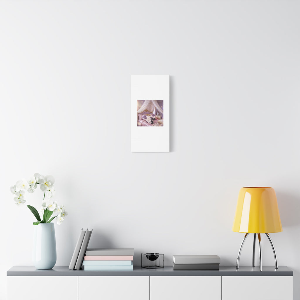 GROWING UP GIGI ROYAL NAP JUST SHOWS THE LOVELY CRAZY POMSKY AT HER BEST. — Cozy Purple Canopy Bedroom Wall Art