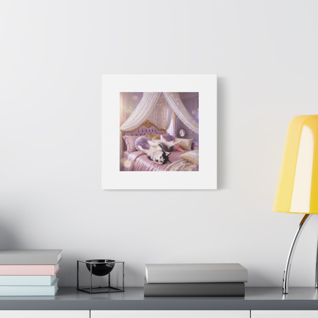 GROWING UP GIGI ROYAL NAP JUST SHOWS THE LOVELY CRAZY POMSKY AT HER BEST. — Cozy Purple Canopy Bedroom Wall Art