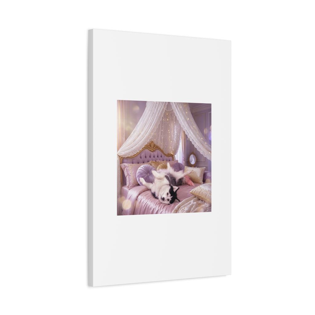 GROWING UP GIGI ROYAL NAP JUST SHOWS THE LOVELY CRAZY POMSKY AT HER BEST. — Cozy Purple Canopy Bedroom Wall Art