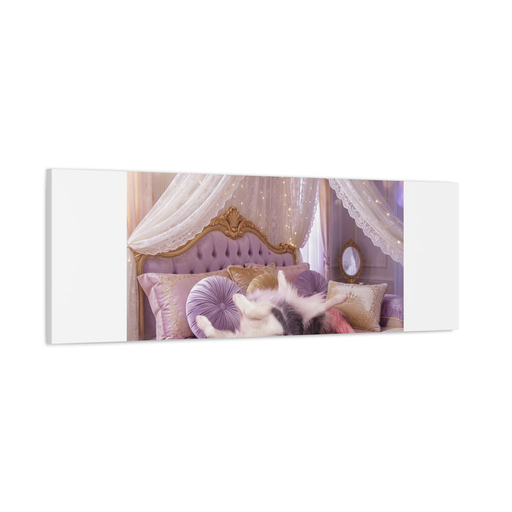 GROWING UP GIGI ROYAL NAP JUST SHOWS THE LOVELY CRAZY POMSKY AT HER BEST. — Cozy Purple Canopy Bedroom Wall Art