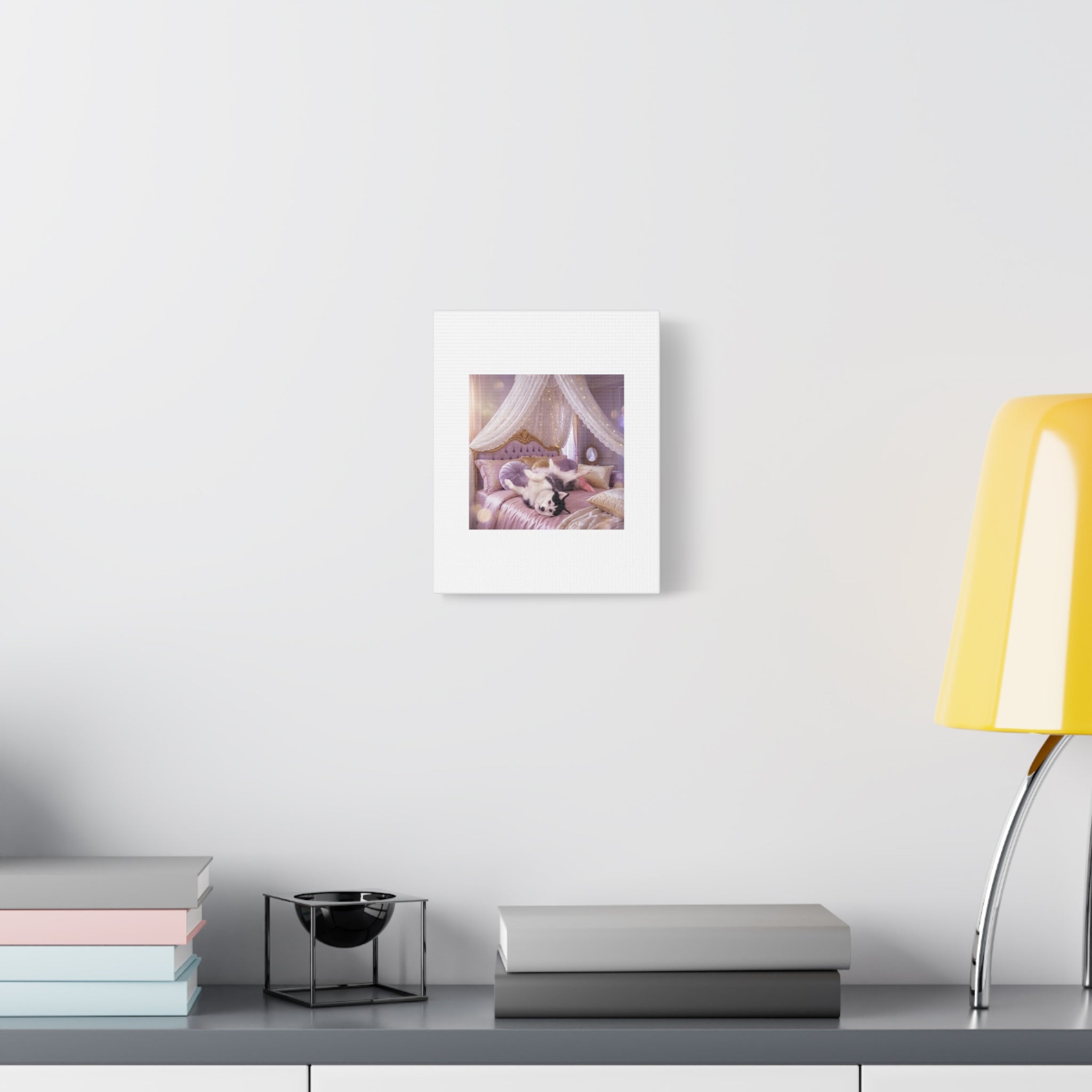 GROWING UP GIGI ROYAL NAP JUST SHOWS THE LOVELY CRAZY POMSKY AT HER BEST. — Cozy Purple Canopy Bedroom Wall Art