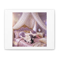 GROWING UP GIGI ROYAL NAP JUST SHOWS THE LOVELY CRAZY POMSKY AT HER BEST. — Cozy Purple Canopy Bedroom Wall Art