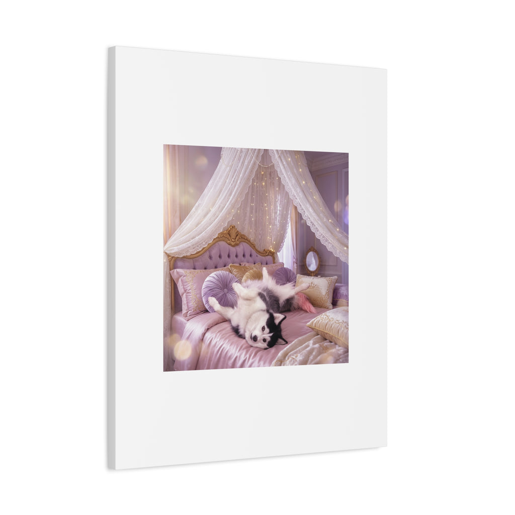 GROWING UP GIGI ROYAL NAP JUST SHOWS THE LOVELY CRAZY POMSKY AT HER BEST. — Cozy Purple Canopy Bedroom Wall Art