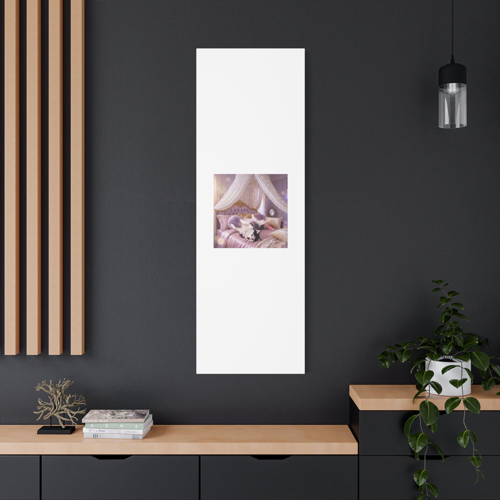GROWING UP GIGI ROYAL NAP JUST SHOWS THE LOVELY CRAZY POMSKY AT HER BEST. — Cozy Purple Canopy Bedroom Wall Art