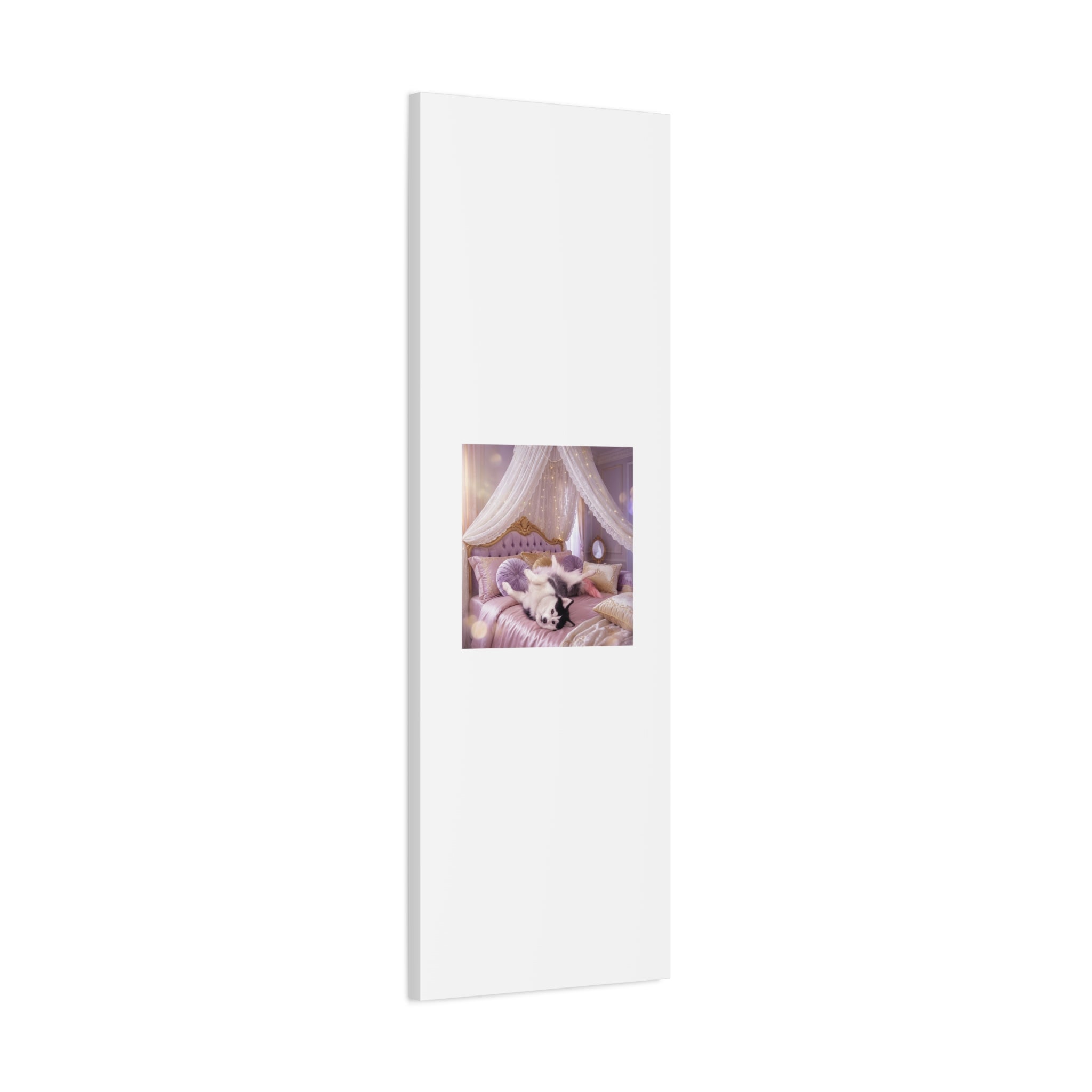 GROWING UP GIGI ROYAL NAP JUST SHOWS THE LOVELY CRAZY POMSKY AT HER BEST. — Cozy Purple Canopy Bedroom Wall Art