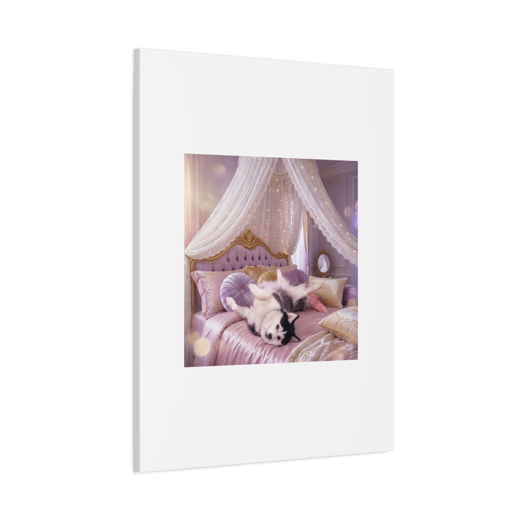 GROWING UP GIGI ROYAL NAP JUST SHOWS THE LOVELY CRAZY POMSKY AT HER BEST. — Cozy Purple Canopy Bedroom Wall Art