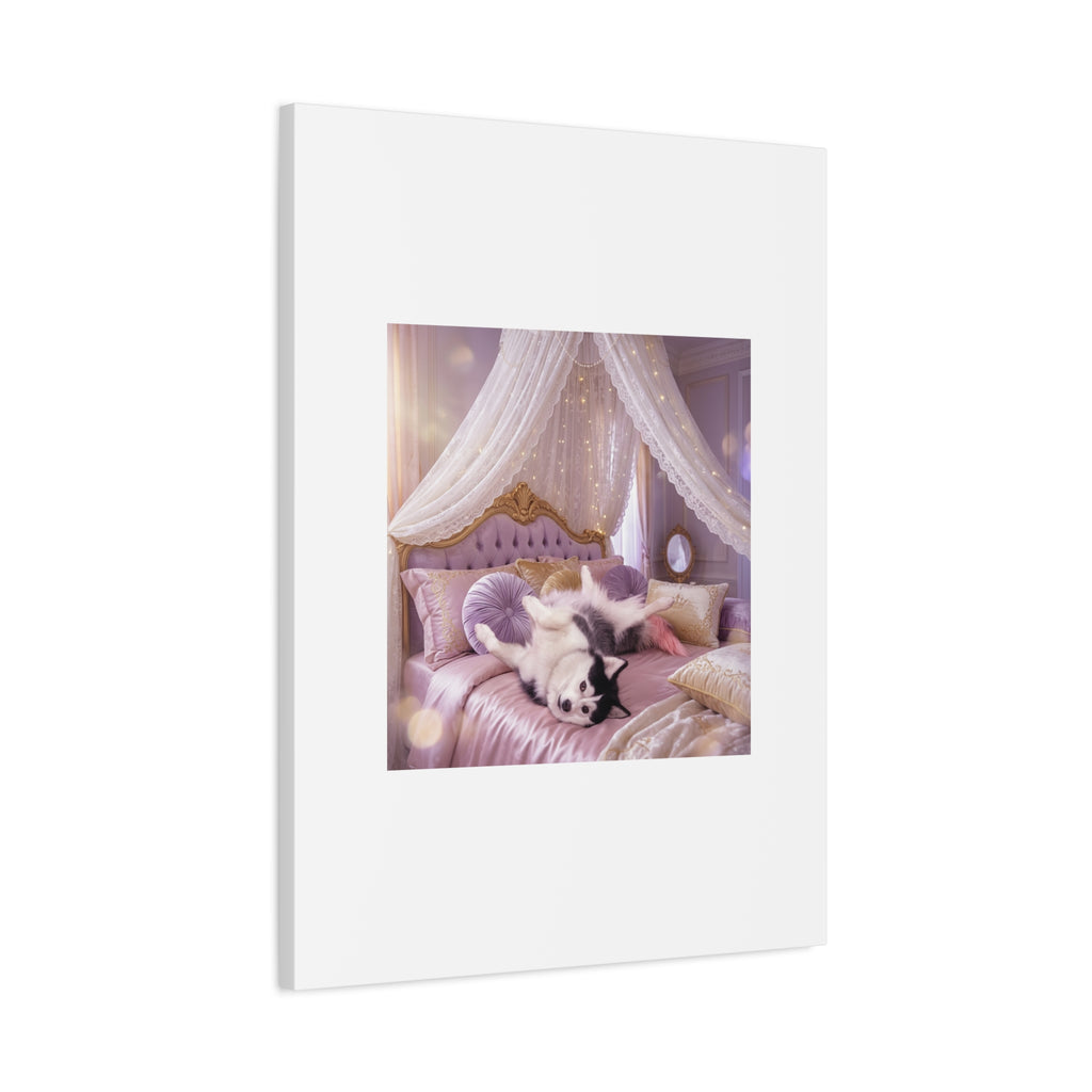 GROWING UP GIGI ROYAL NAP JUST SHOWS THE LOVELY CRAZY POMSKY AT HER BEST. — Cozy Purple Canopy Bedroom Wall Art