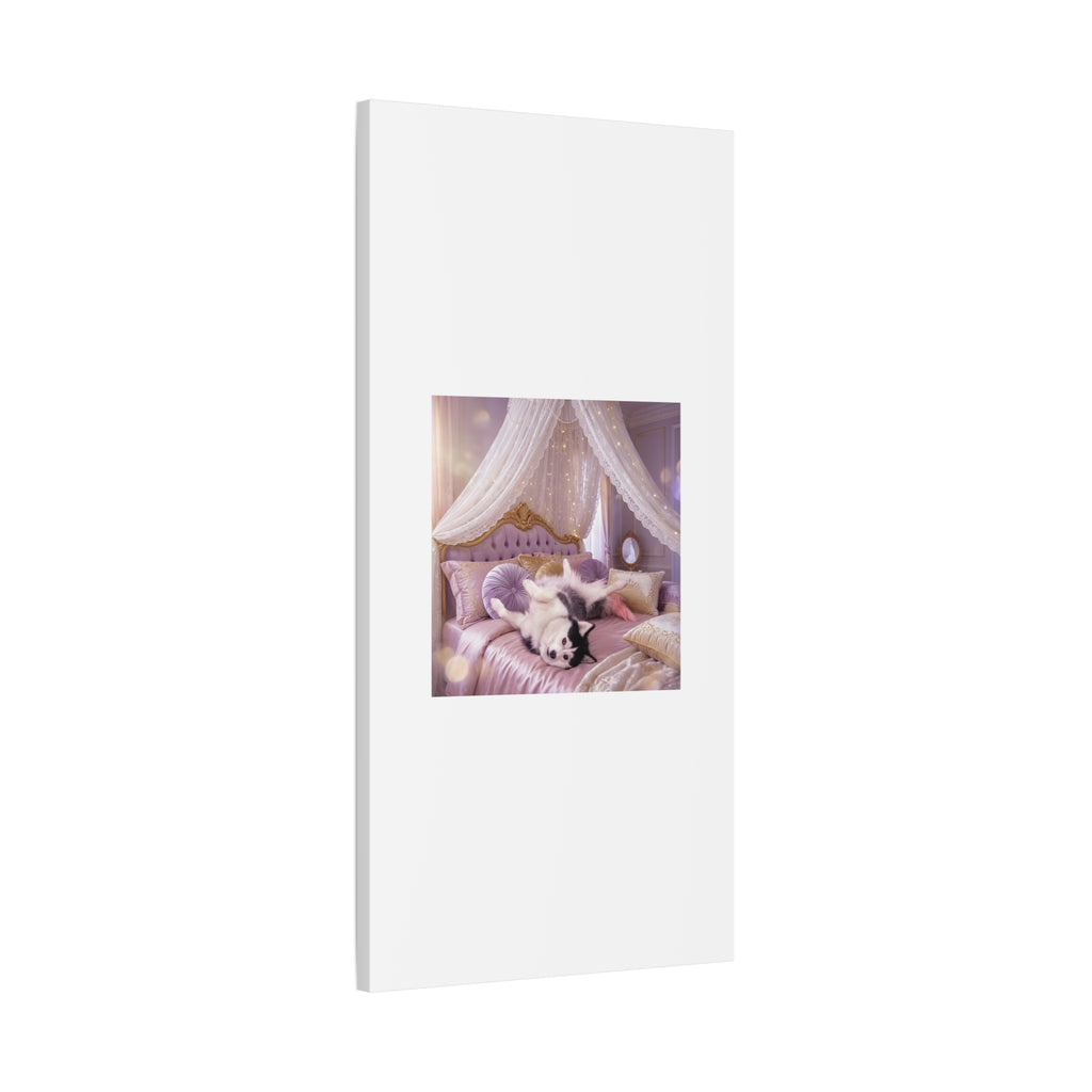 GROWING UP GIGI ROYAL NAP JUST SHOWS THE LOVELY CRAZY POMSKY AT HER BEST. — Cozy Purple Canopy Bedroom Wall Art