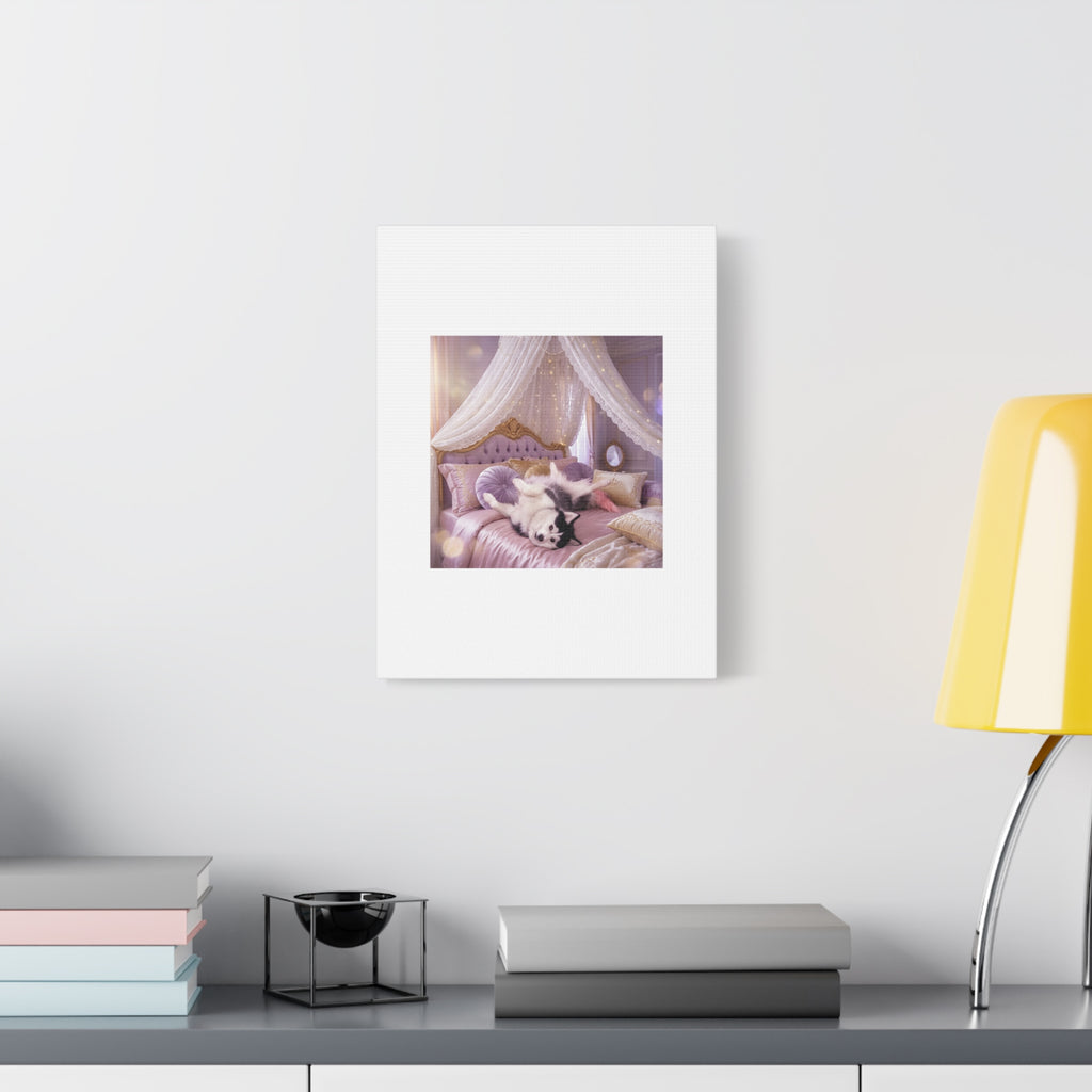 GROWING UP GIGI ROYAL NAP JUST SHOWS THE LOVELY CRAZY POMSKY AT HER BEST. — Cozy Purple Canopy Bedroom Wall Art
