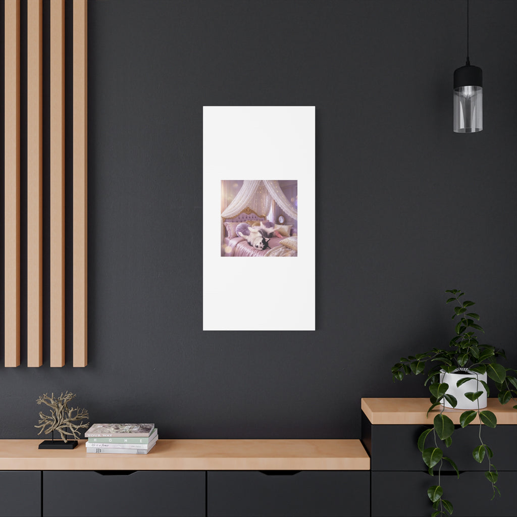 GROWING UP GIGI ROYAL NAP JUST SHOWS THE LOVELY CRAZY POMSKY AT HER BEST. — Cozy Purple Canopy Bedroom Wall Art