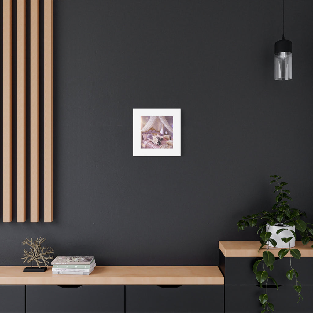 GROWING UP GIGI ROYAL NAP JUST SHOWS THE LOVELY CRAZY POMSKY AT HER BEST. — Cozy Purple Canopy Bedroom Wall Art