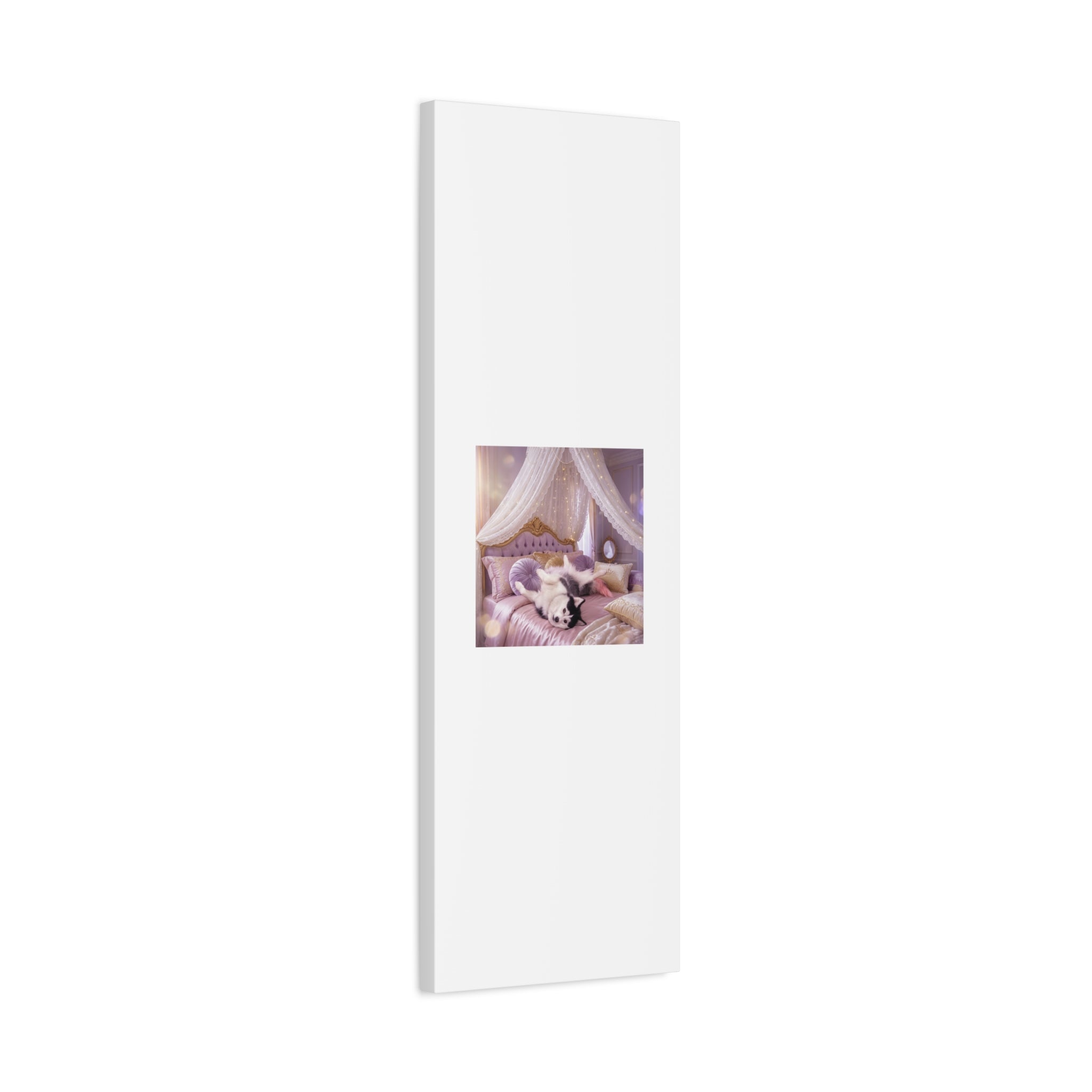 GROWING UP GIGI ROYAL NAP JUST SHOWS THE LOVELY CRAZY POMSKY AT HER BEST. — Cozy Purple Canopy Bedroom Wall Art