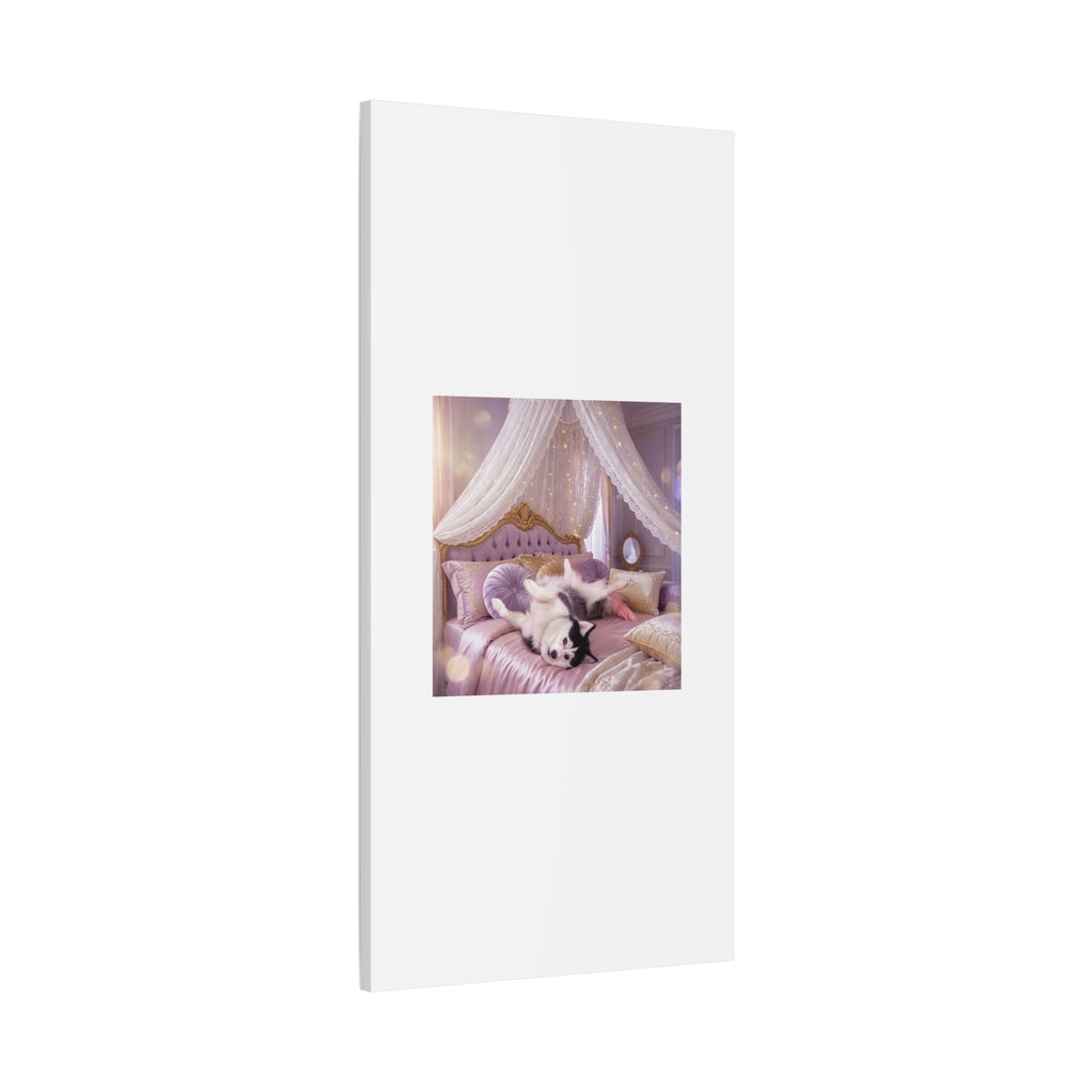 GROWING UP GIGI ROYAL NAP JUST SHOWS THE LOVELY CRAZY POMSKY AT HER BEST. — Cozy Purple Canopy Bedroom Wall Art