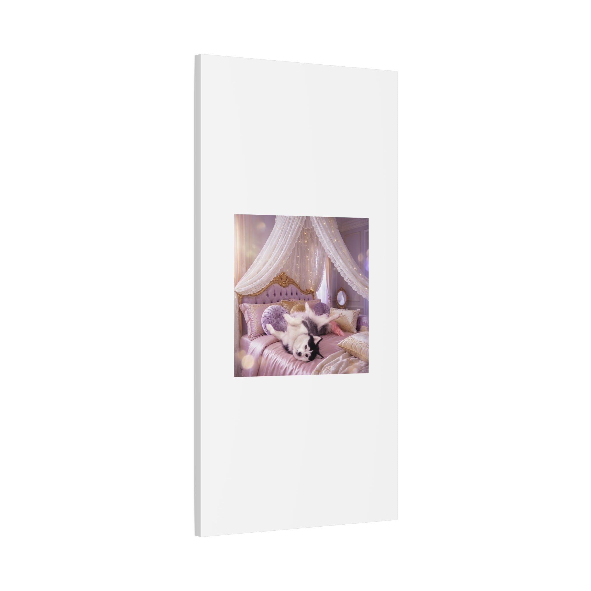 GROWING UP GIGI ROYAL NAP JUST SHOWS THE LOVELY CRAZY POMSKY AT HER BEST. — Cozy Purple Canopy Bedroom Wall Art
