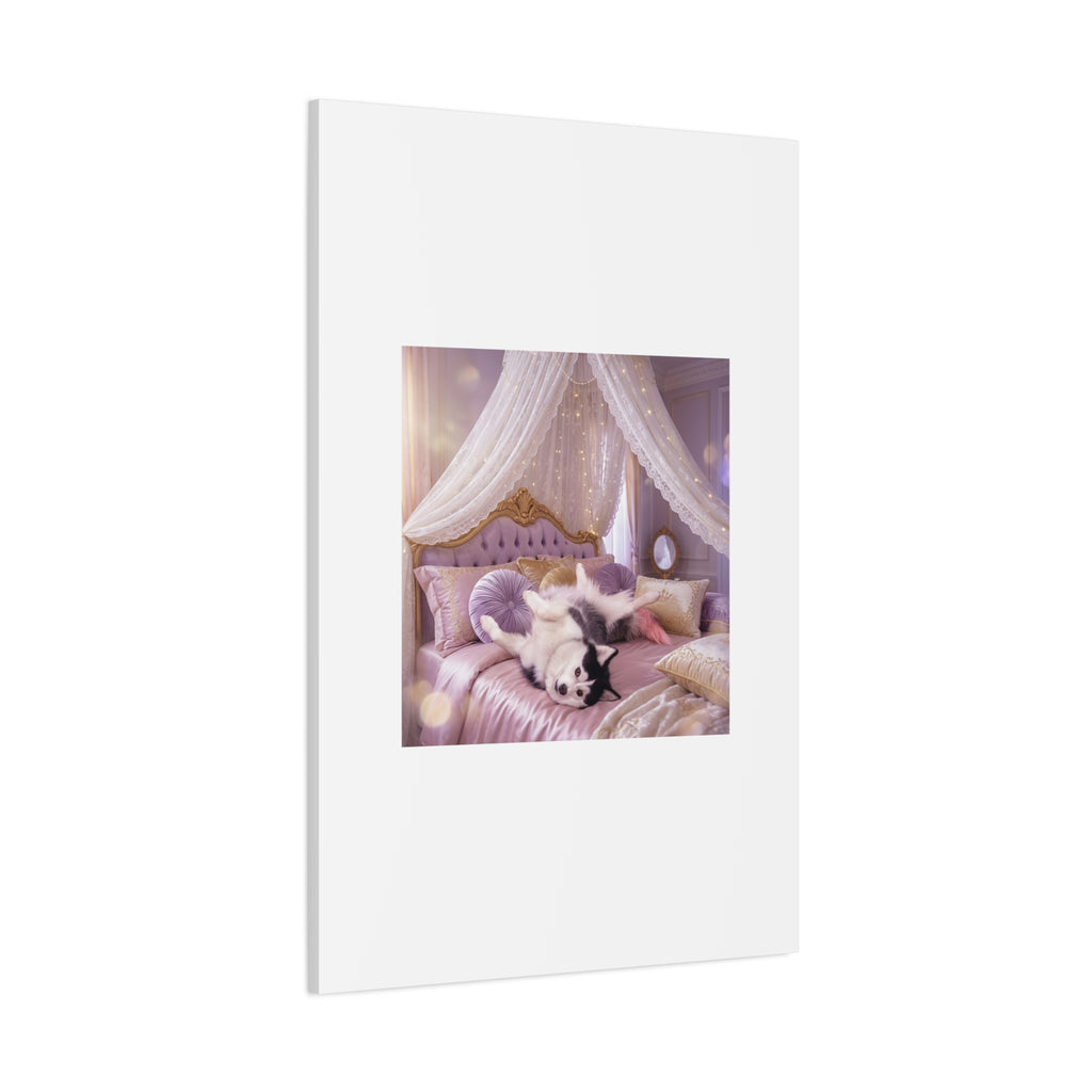 GROWING UP GIGI ROYAL NAP JUST SHOWS THE LOVELY CRAZY POMSKY AT HER BEST. — Cozy Purple Canopy Bedroom Wall Art