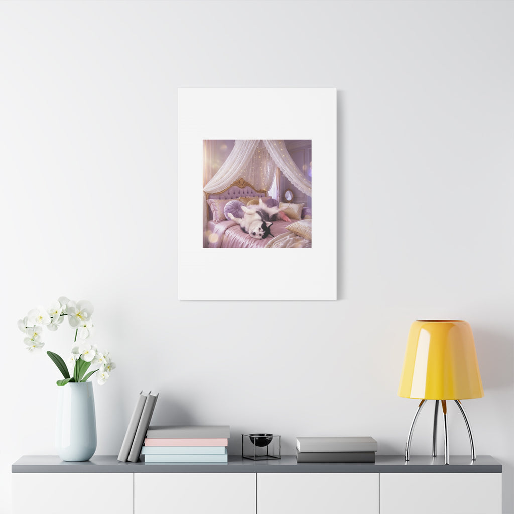 GROWING UP GIGI ROYAL NAP JUST SHOWS THE LOVELY CRAZY POMSKY AT HER BEST. — Cozy Purple Canopy Bedroom Wall Art