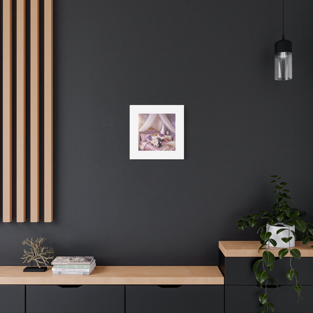 GROWING UP GIGI ROYAL NAP JUST SHOWS THE LOVELY CRAZY POMSKY AT HER BEST. — Cozy Purple Canopy Bedroom Wall Art