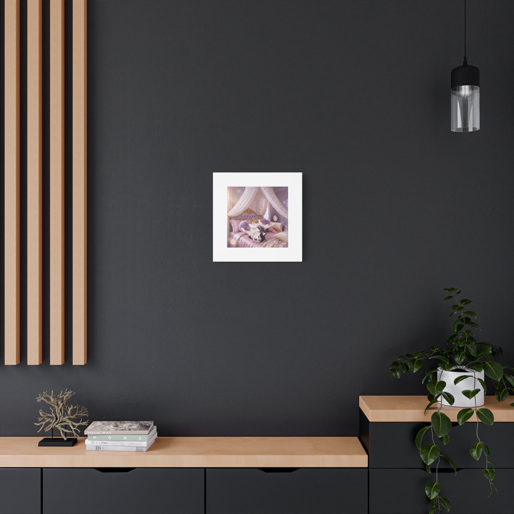 GROWING UP GIGI ROYAL NAP JUST SHOWS THE LOVELY CRAZY POMSKY AT HER BEST. — Cozy Purple Canopy Bedroom Wall Art
